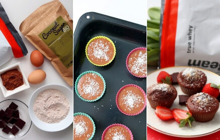 Фитнес рецепта: Пухкави шоколадови мъфини с кокос и шоколад
