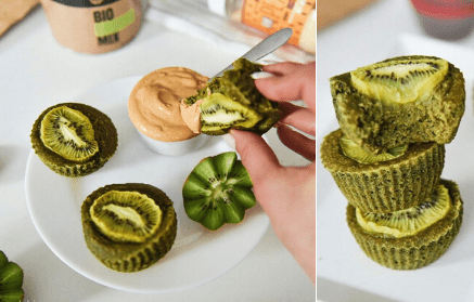 Фитнес рецепта: Веган киви мъфини със зелени суперхрани