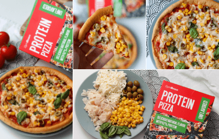Фитнес рецепта: Домашна протеинова пица с шунка, царевица и маслини
